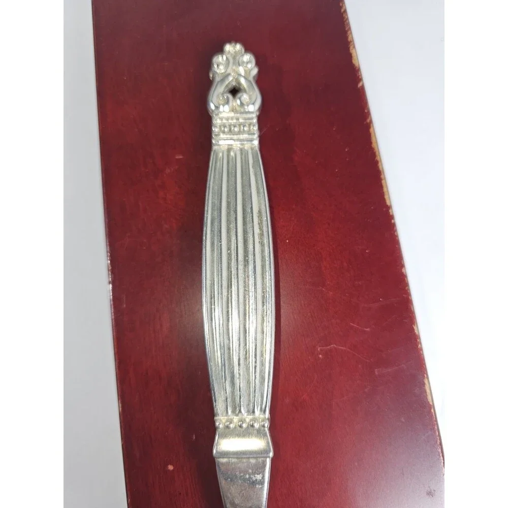 Wallace Large Serving Meat Fork 10 inches Silverplate, In Box